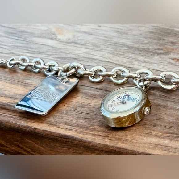 Official NFL NE Patriots Charm Bracelet w/Watch & Tag Charm - Picture 4 of 9